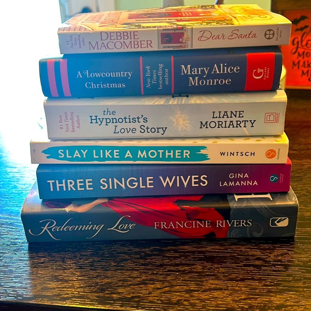 6 paperback books